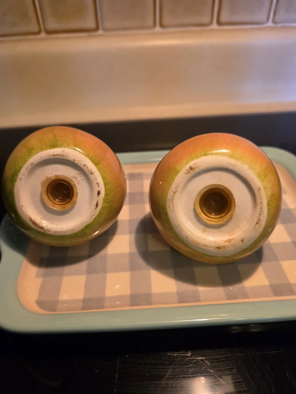 Ceramic Pear Salt And Pepper Shakers
